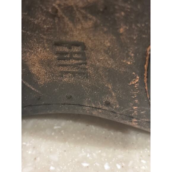 Frye Veronica Women's Size 7B Black Leather Back Zip Ankle Moto Riding Boots - Picture 8 of 9